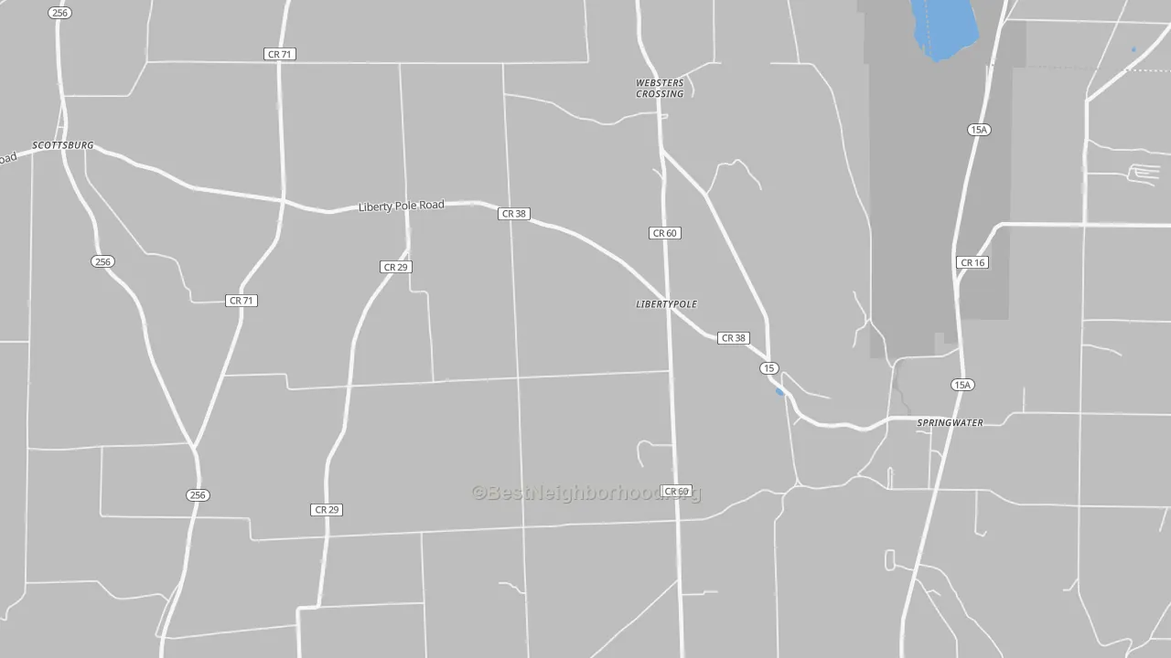 Transit Grade map of Libertypole, NY