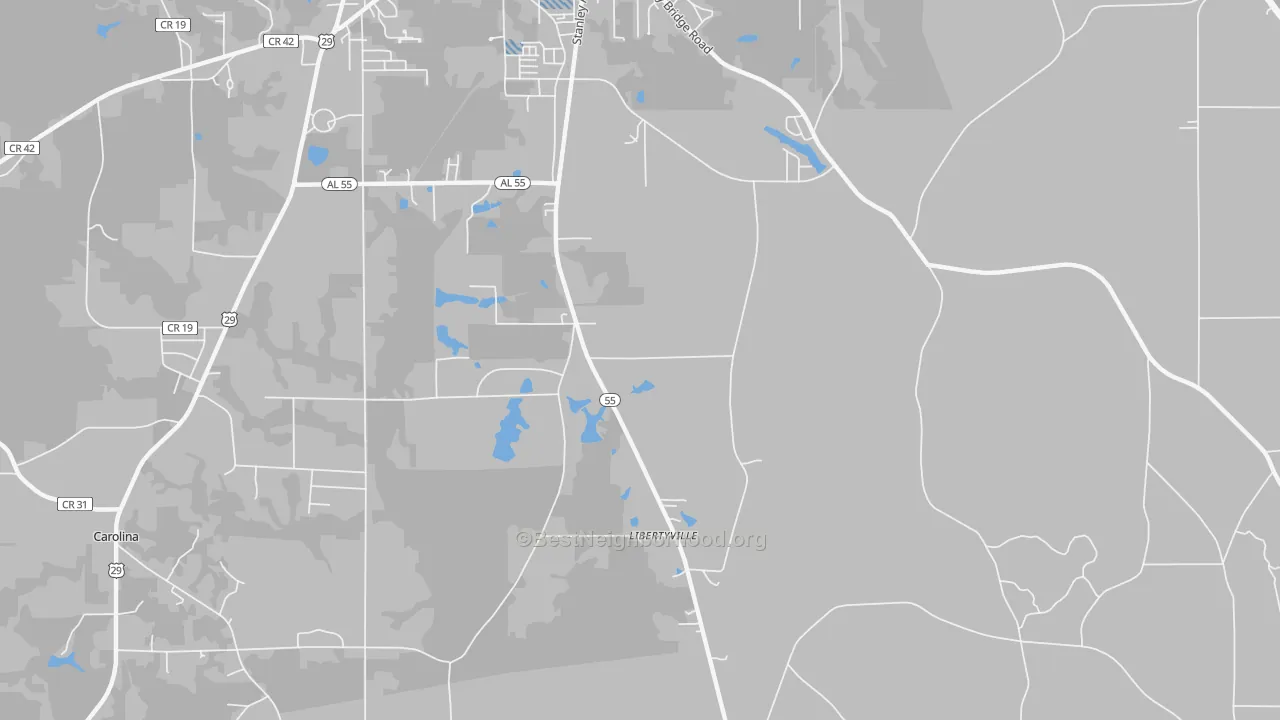 Transit Grade map of Libertyville, AL