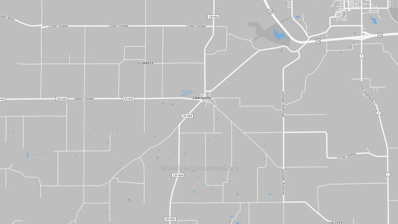 Transit Grade map of Libertyville, IA