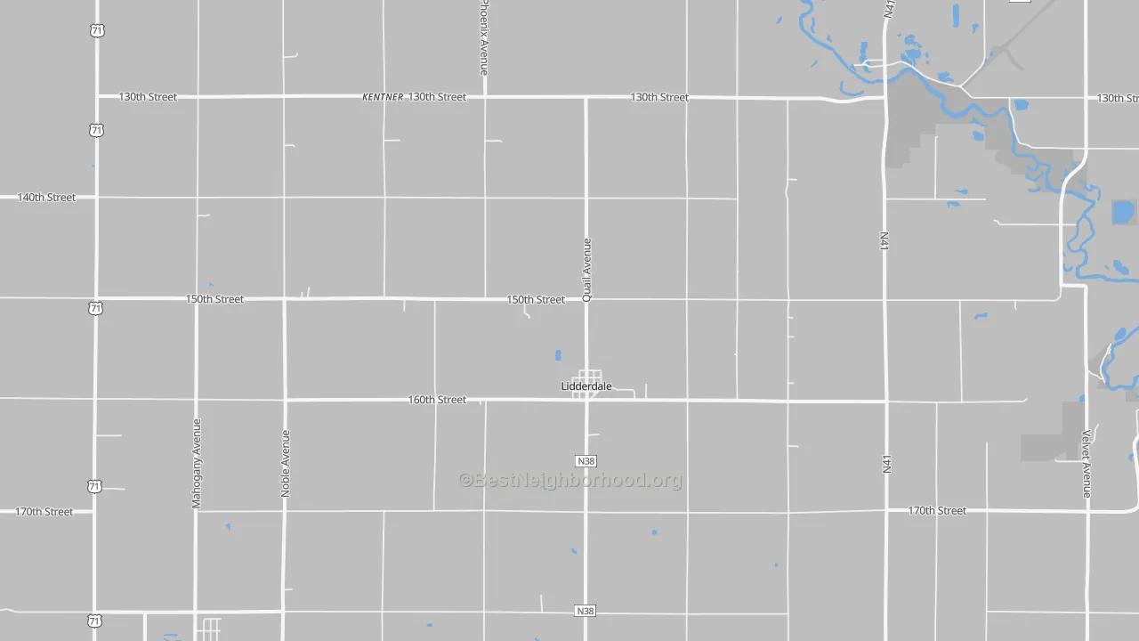 Transit Grade map of Lidderdale, IA