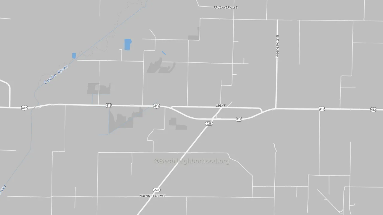 Transit Grade map of Light, AR