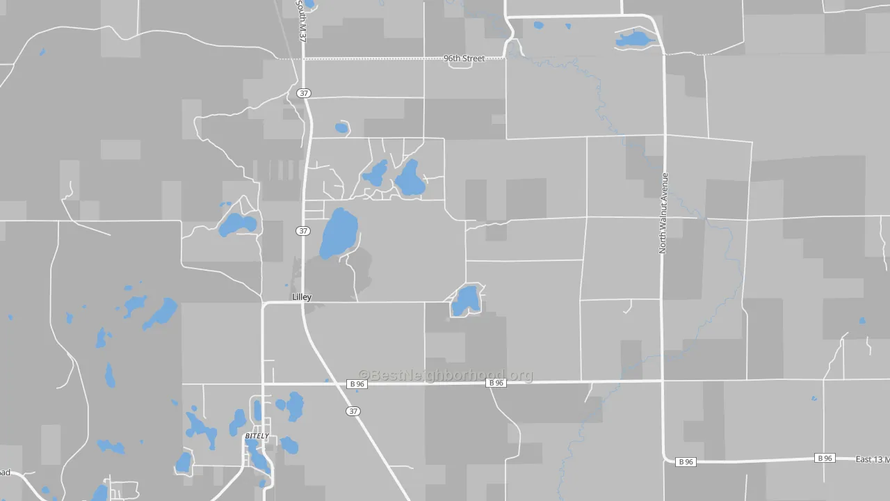 Transit Grade map of Lilley, MI