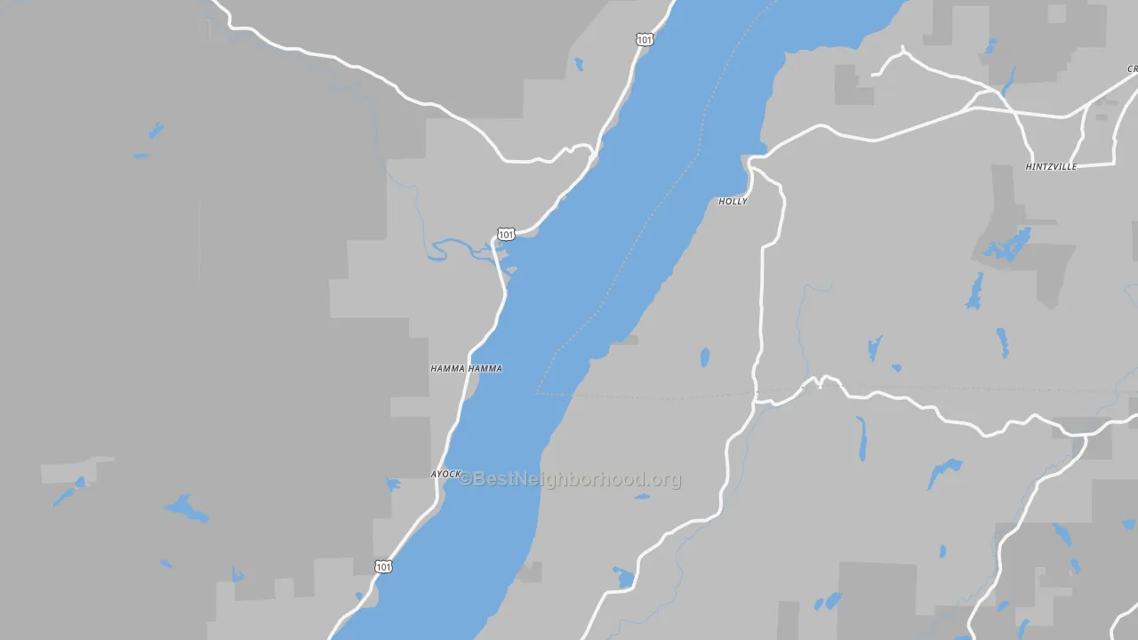 Transit Grade map of Lilliwaup, WA