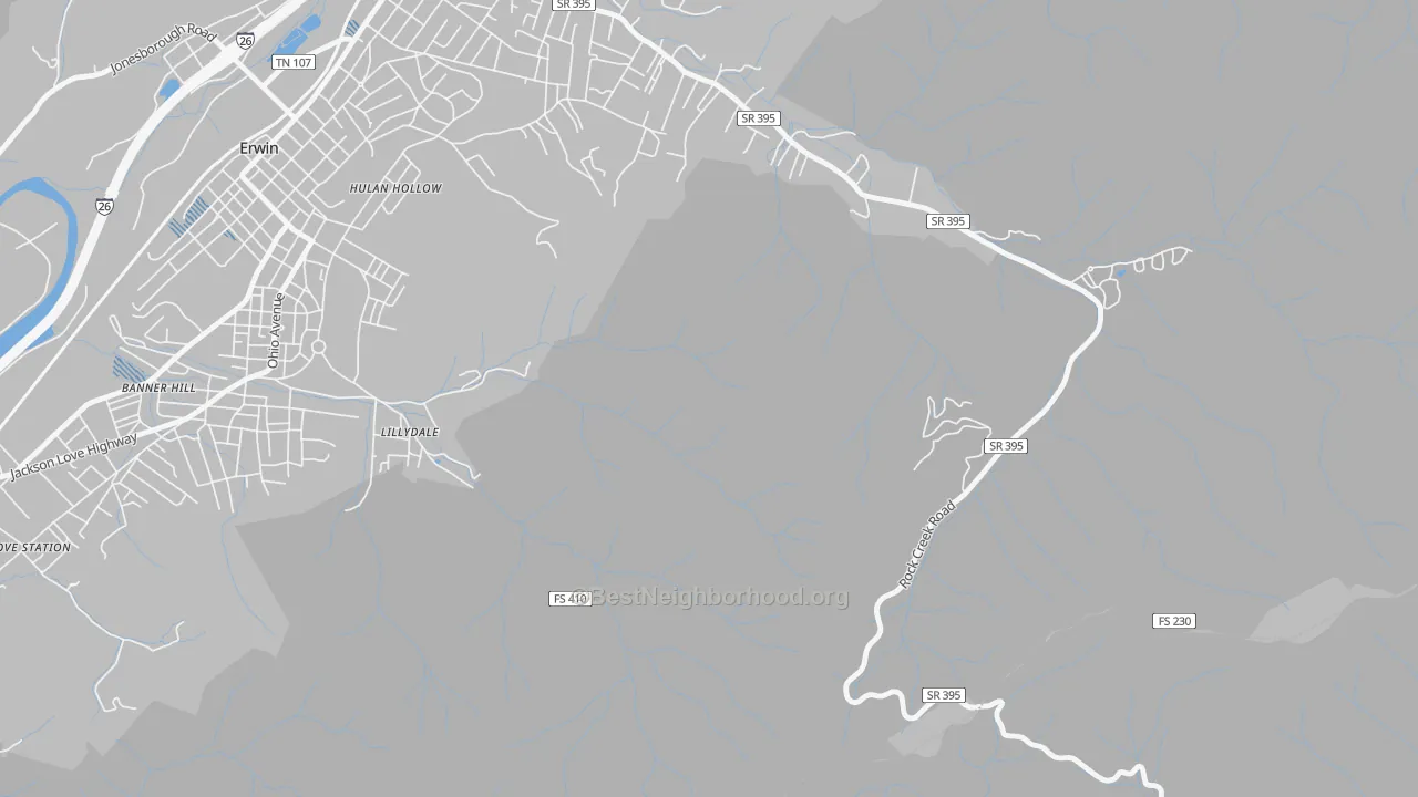 Transit Grade map of Lillydale, TN