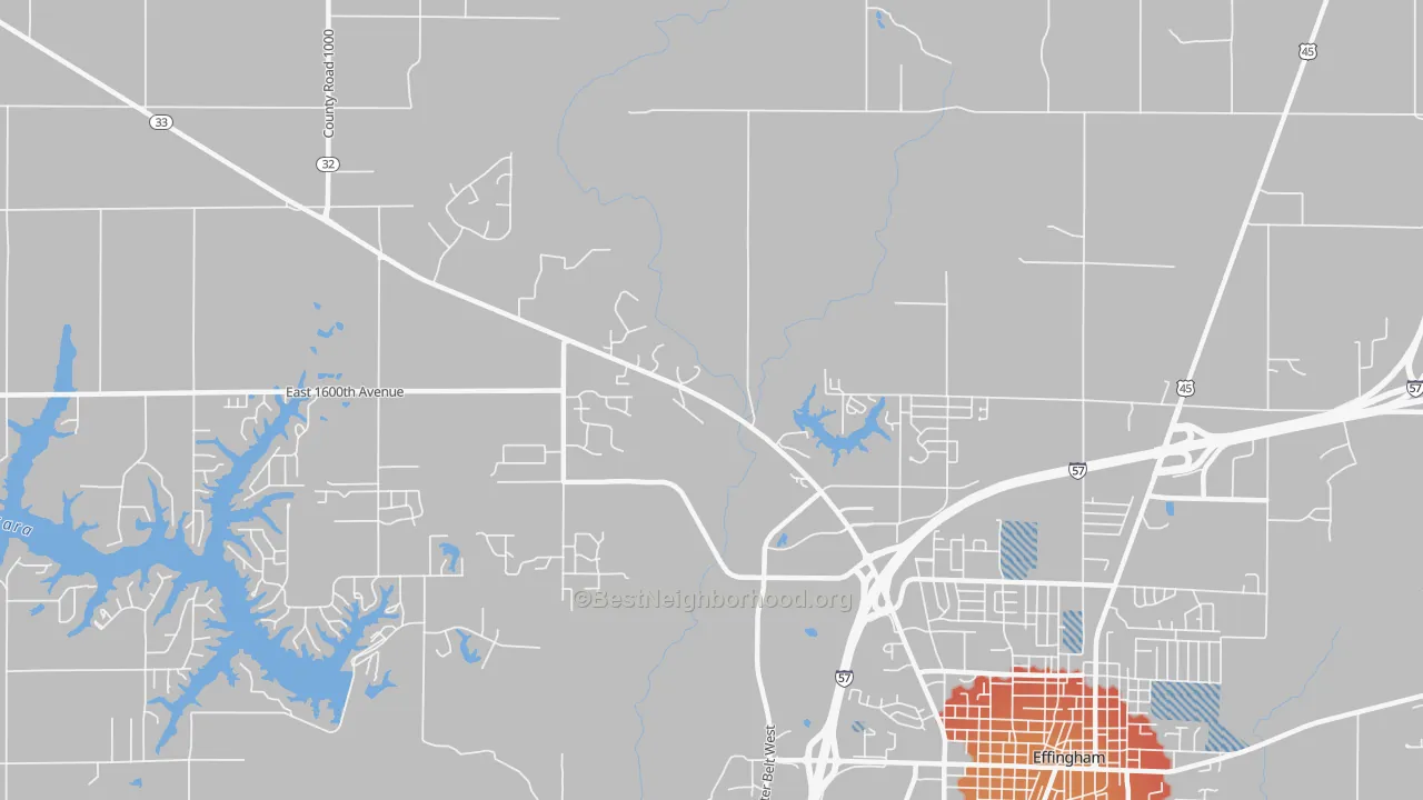 Transit Grade map of Lillyville, IL