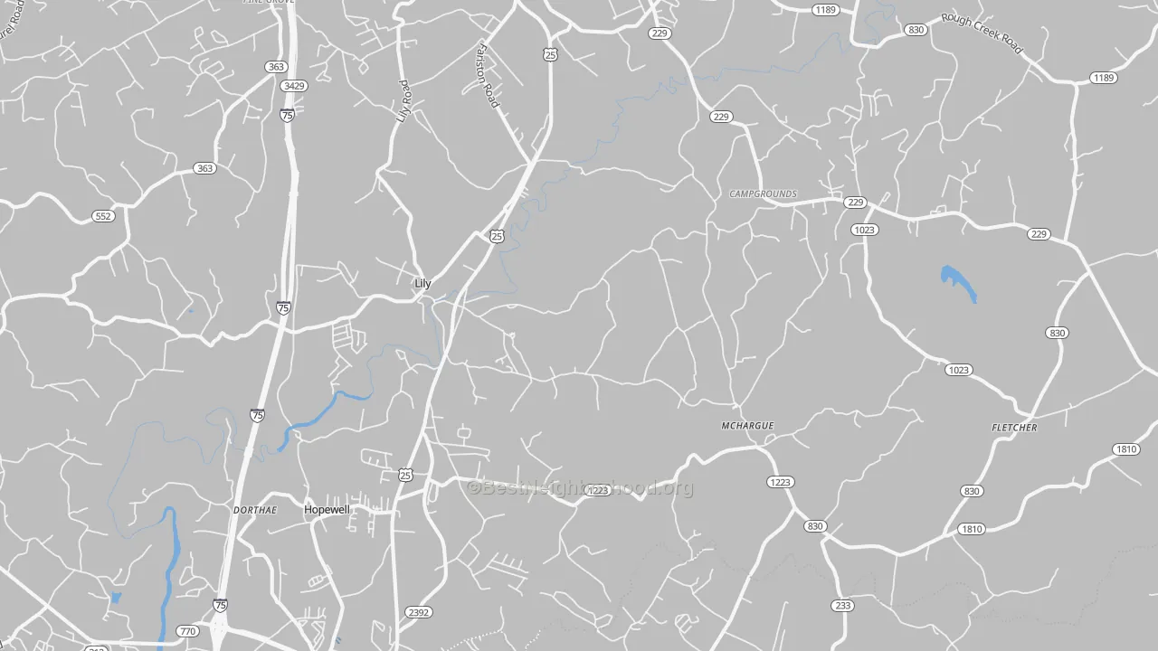 Transit Grade map of Lily, KY