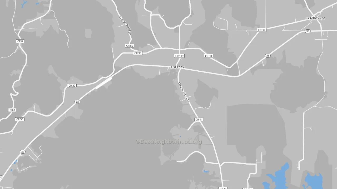 Transit Grade map of Lim Rock, AL
