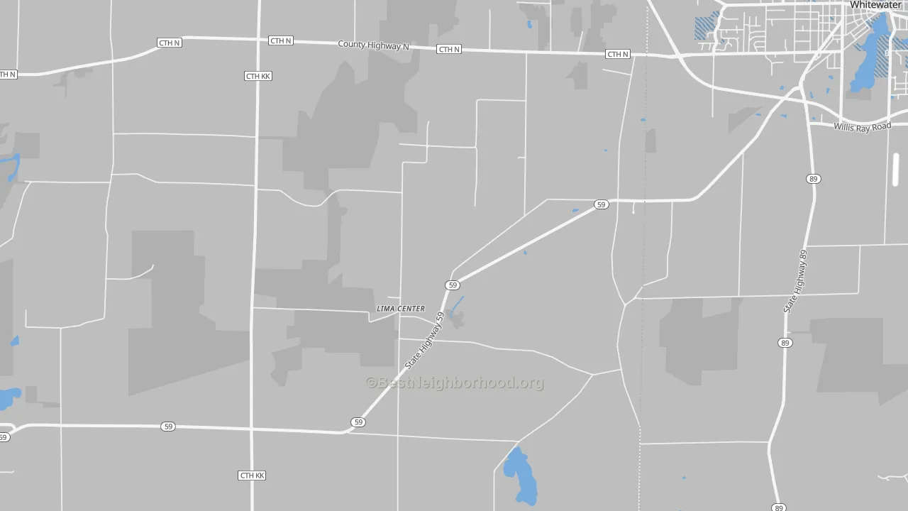 Transit Grade map of Lima Center, WI