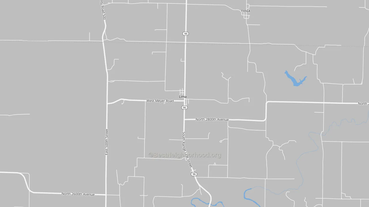 Transit Grade map of Lima, IL