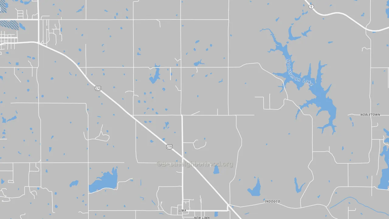 Transit Grade map of Lima, OK