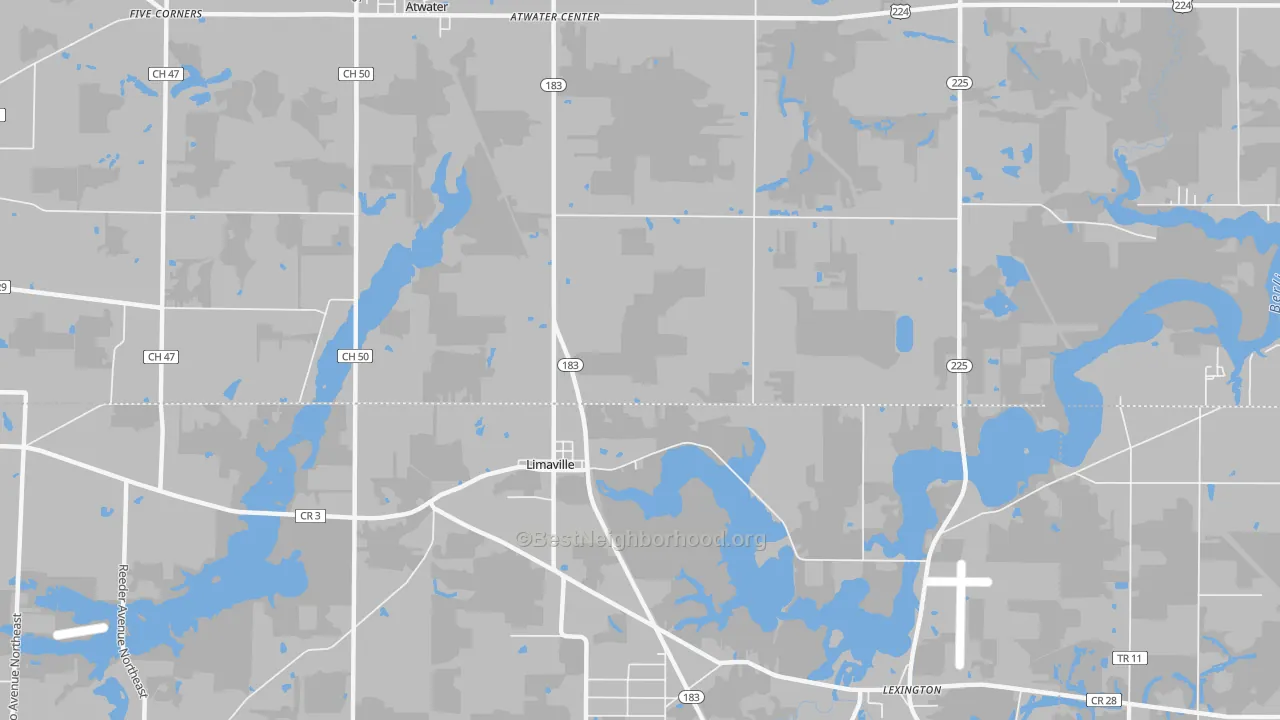 Transit Grade map of Limaville, OH