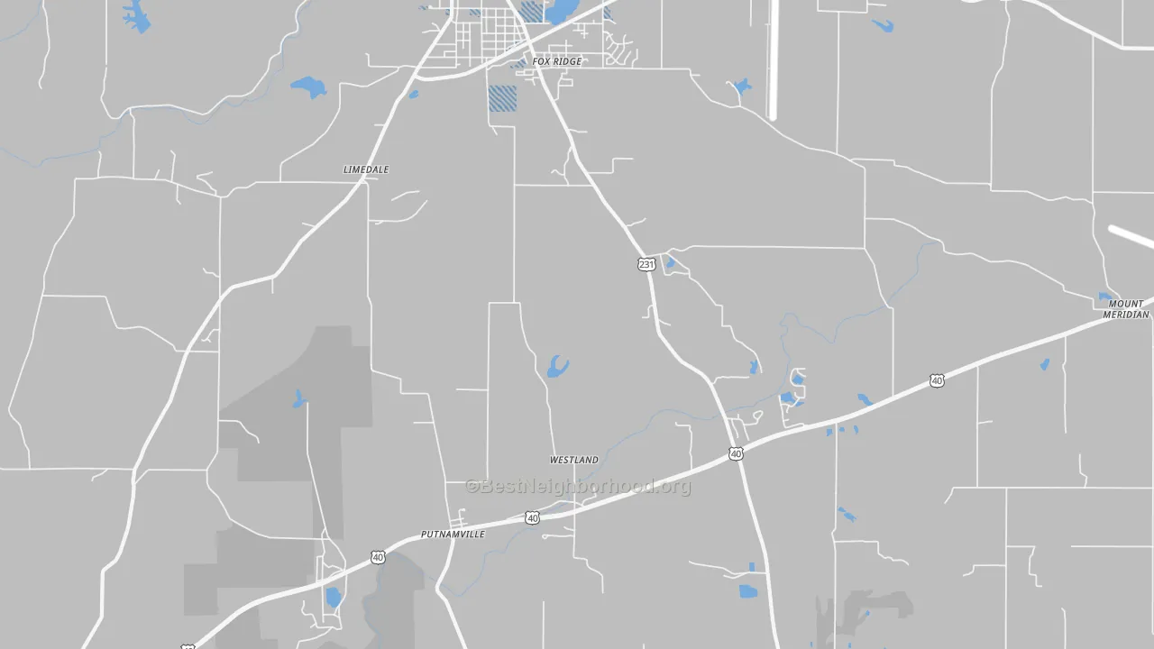 Transit Grade map of Limedale, IN