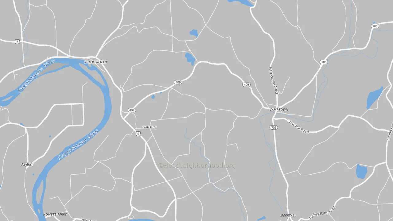 Transit Grade map of Limehill, PA