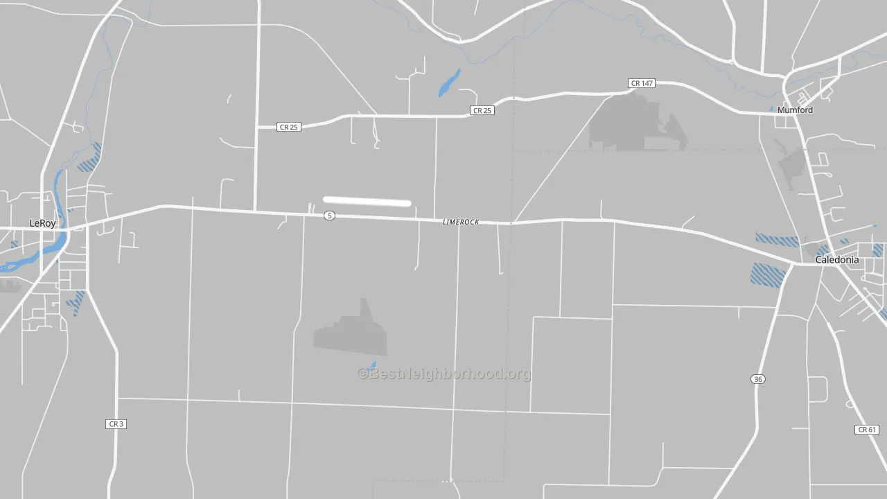 Transit Grade map of Limerock, NY