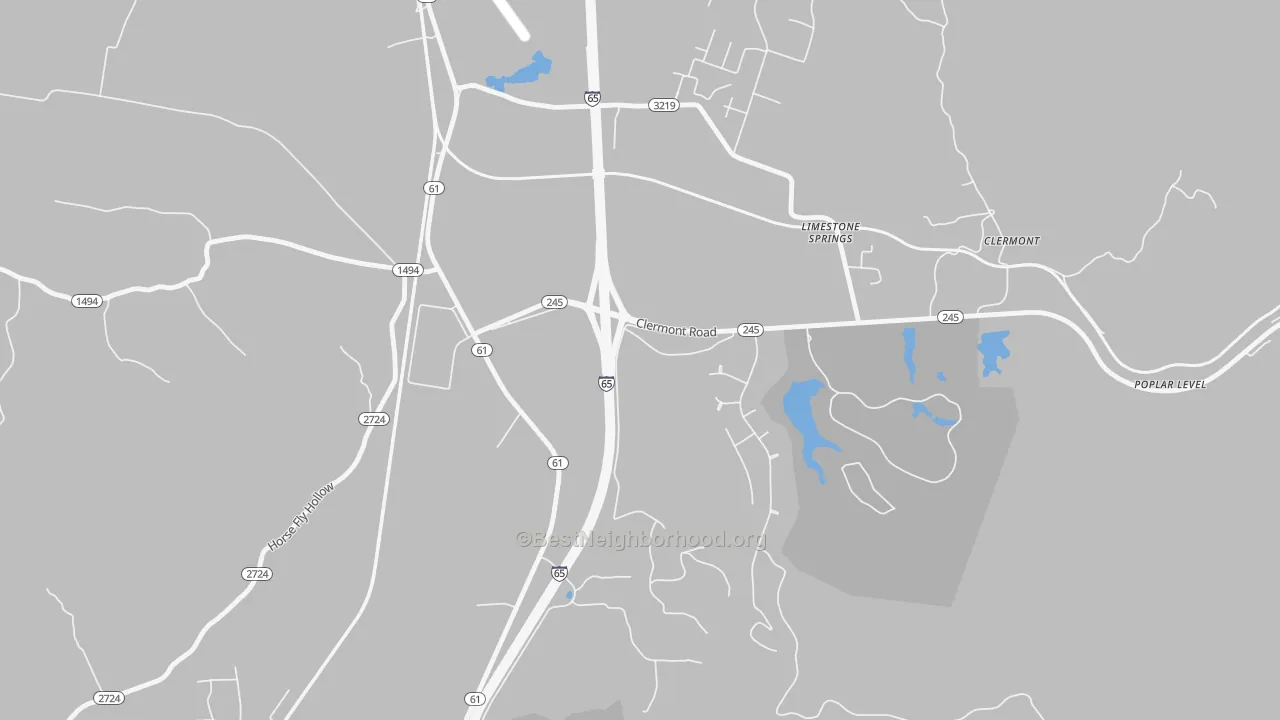 Transit Grade map of Limestone Springs, KY