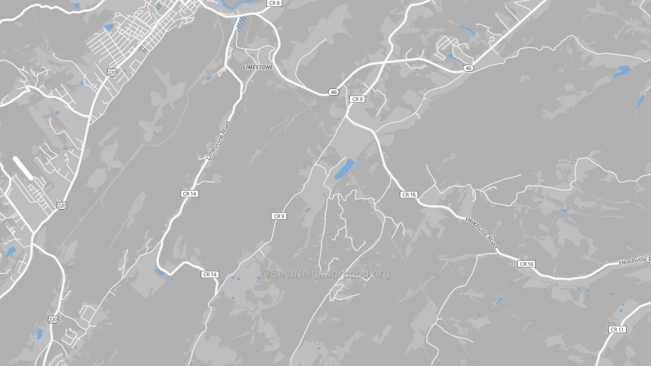 Transit Grade map of Limestone, WV