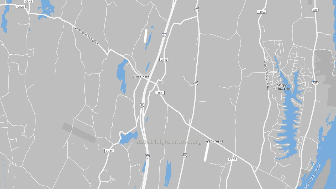 Transit Grade map of Limestreet, NY