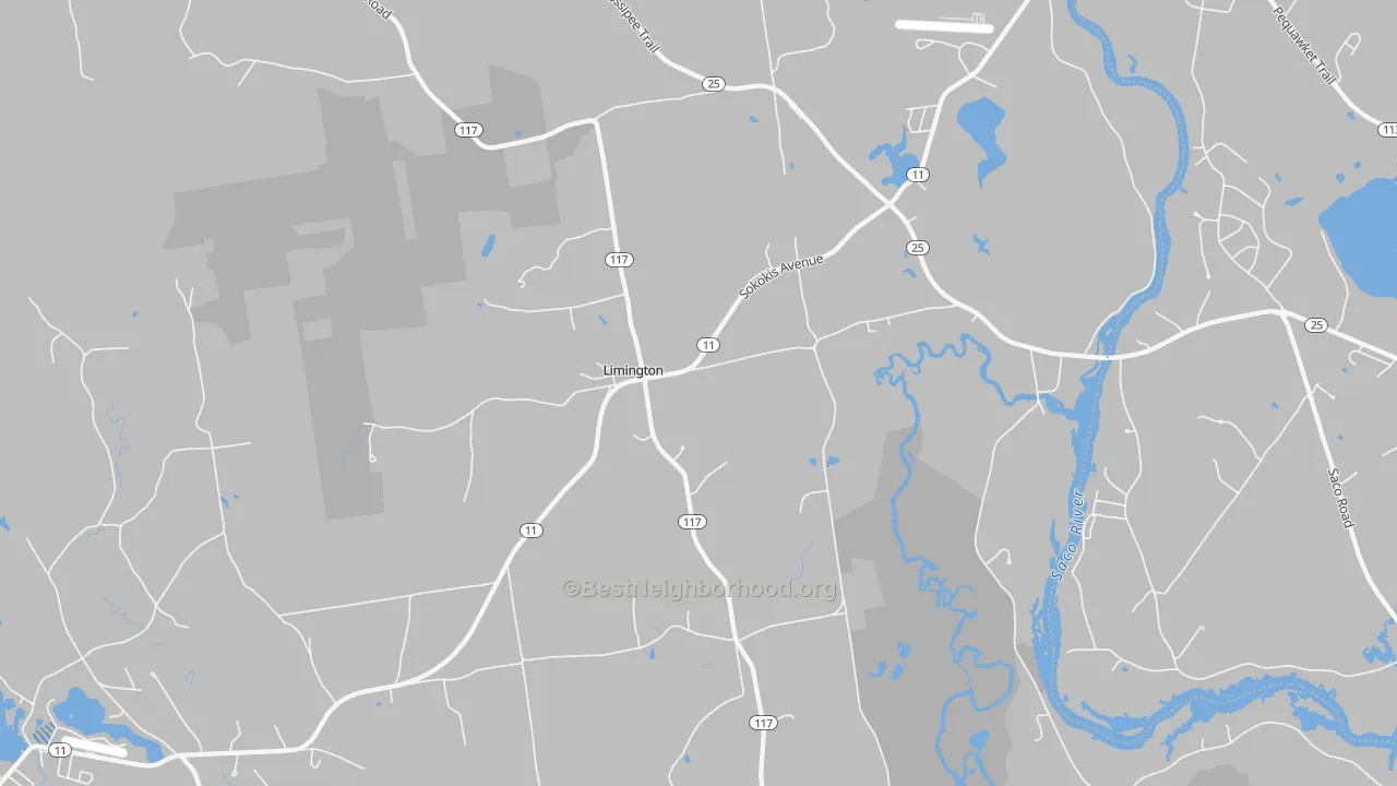 Transit Grade map of Limington, ME