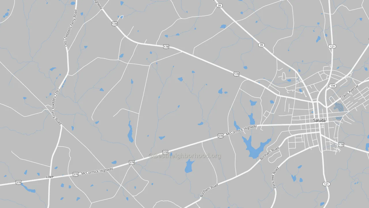 Transit Grade map of Limp, SC