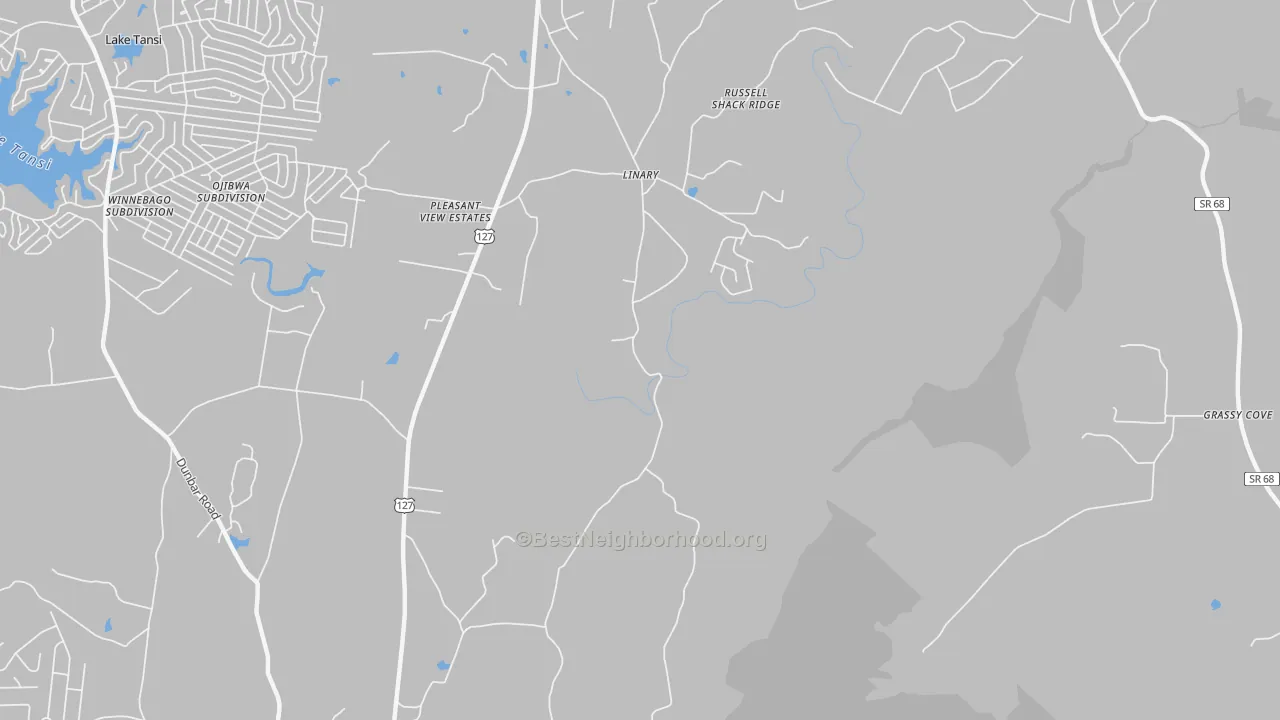 Transit Grade map of Linary, TN