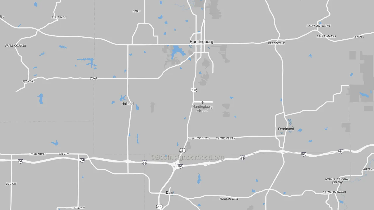 Transit Grade map of Lincoln City, IN