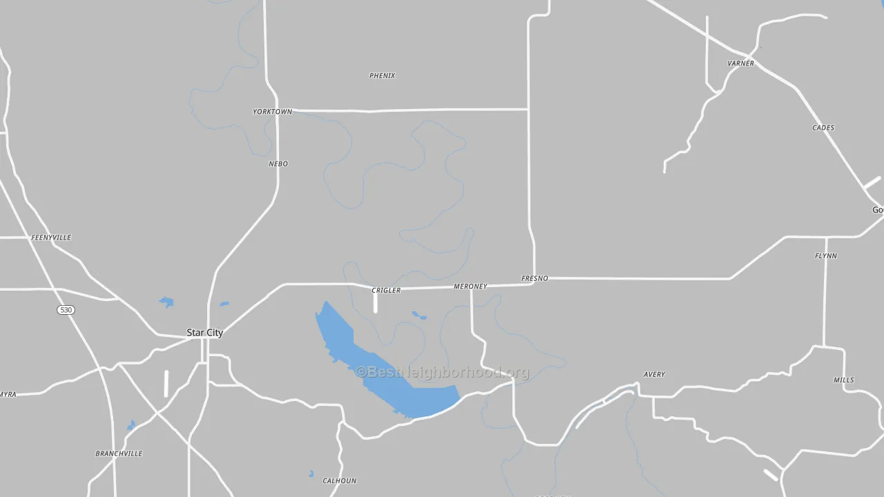 Transit Grade map of Lincoln County, AR