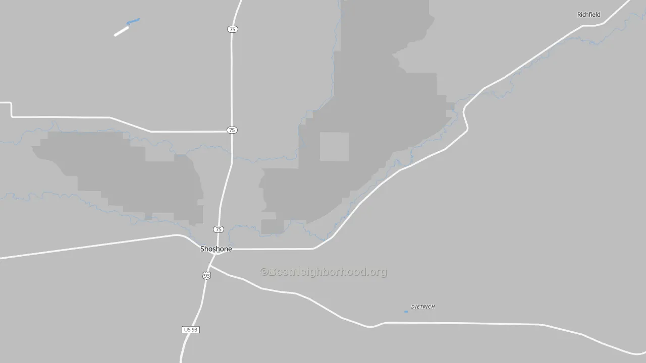 Transit Grade map of Lincoln County, ID