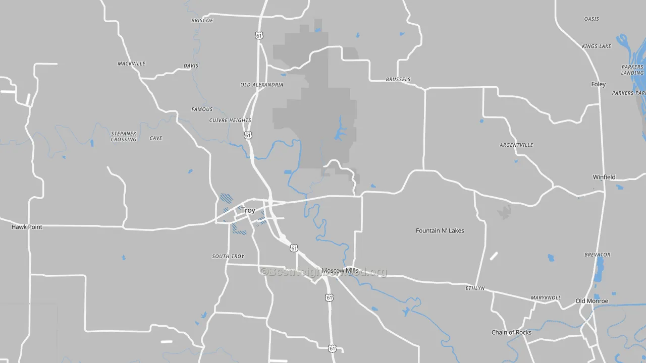 Transit Grade map of Lincoln County, MO