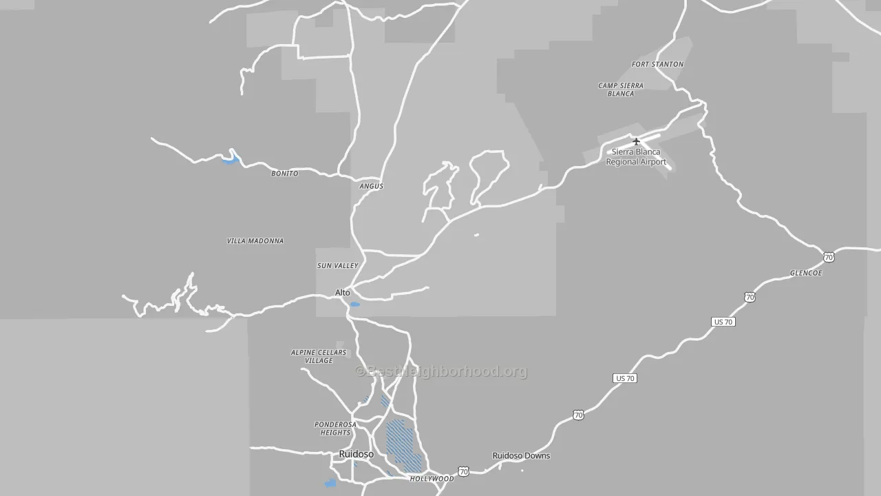 Transit Grade map of Lincoln County, NM