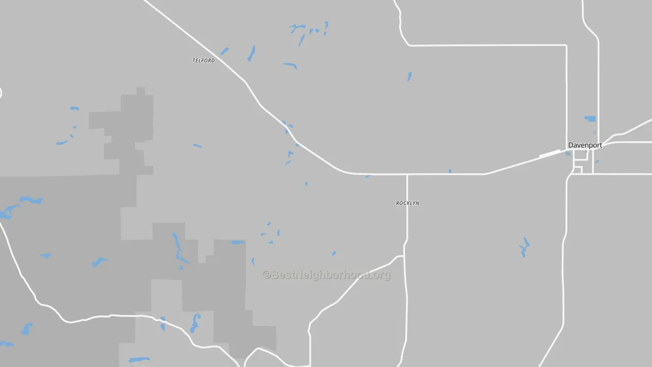 Transit Grade map of Lincoln County, WA