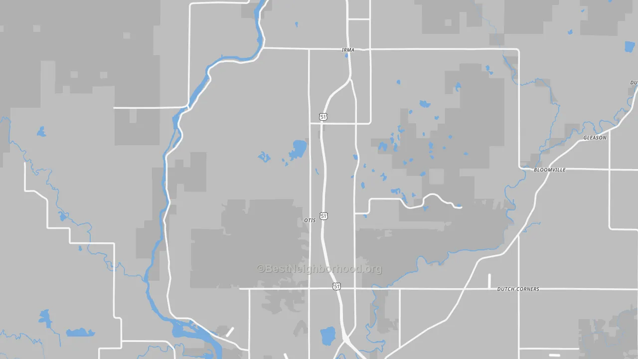 Transit Grade map of Lincoln County, WI