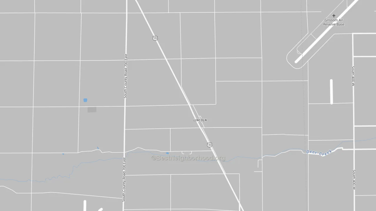 Transit Grade map of Lincoln, IN