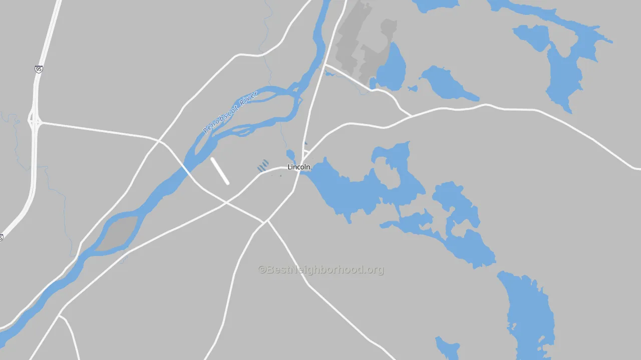 Transit Grade map of Lincoln, ME