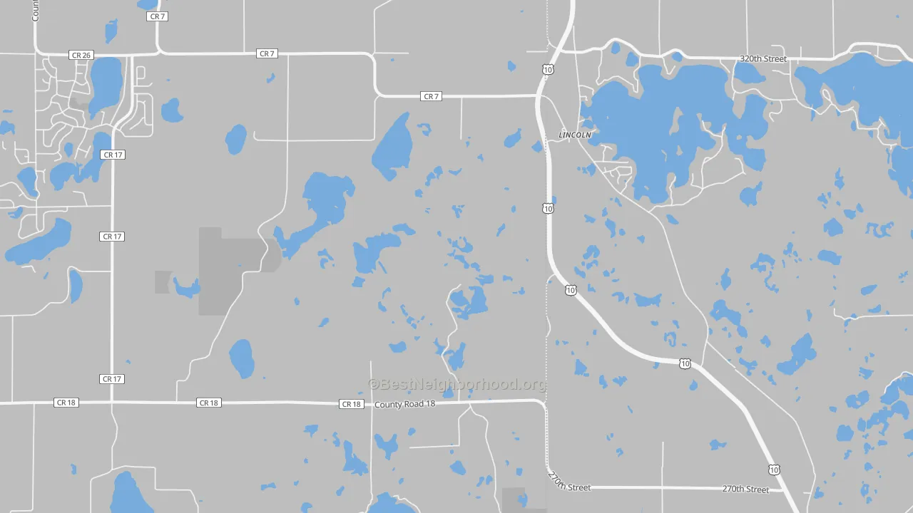 Transit Grade map of Lincoln, MN
