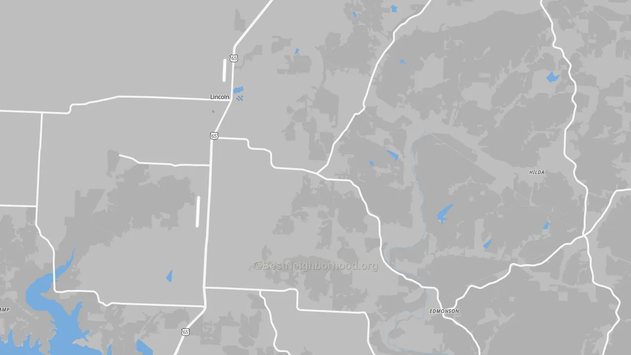 Transit Grade map of Lincoln, MO