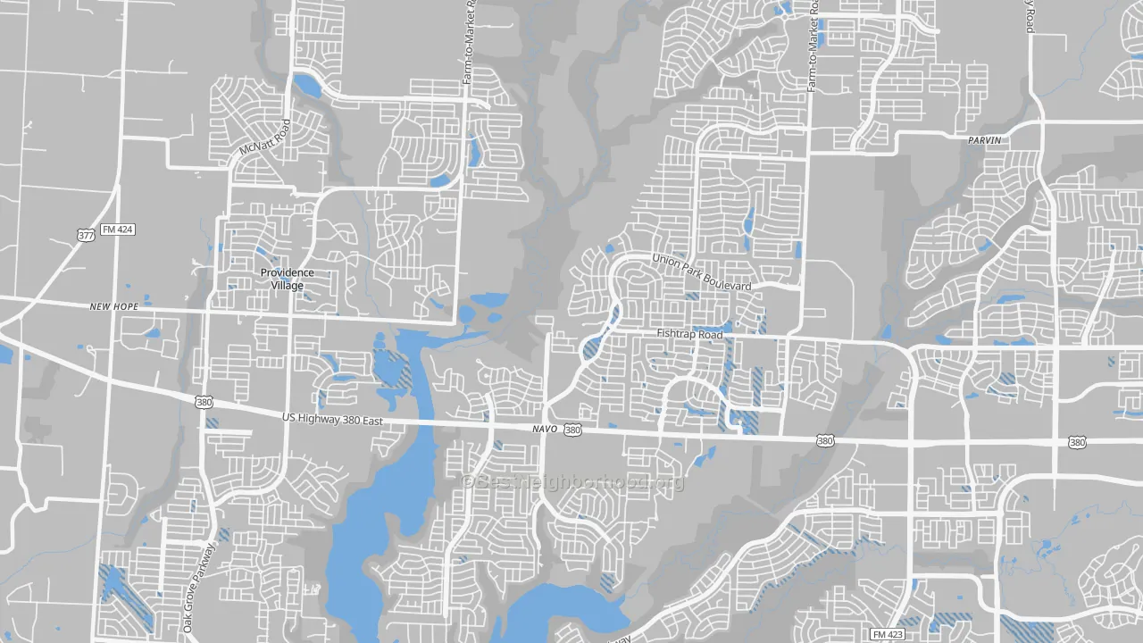 Transit Grade map of Lincoln Park, TX