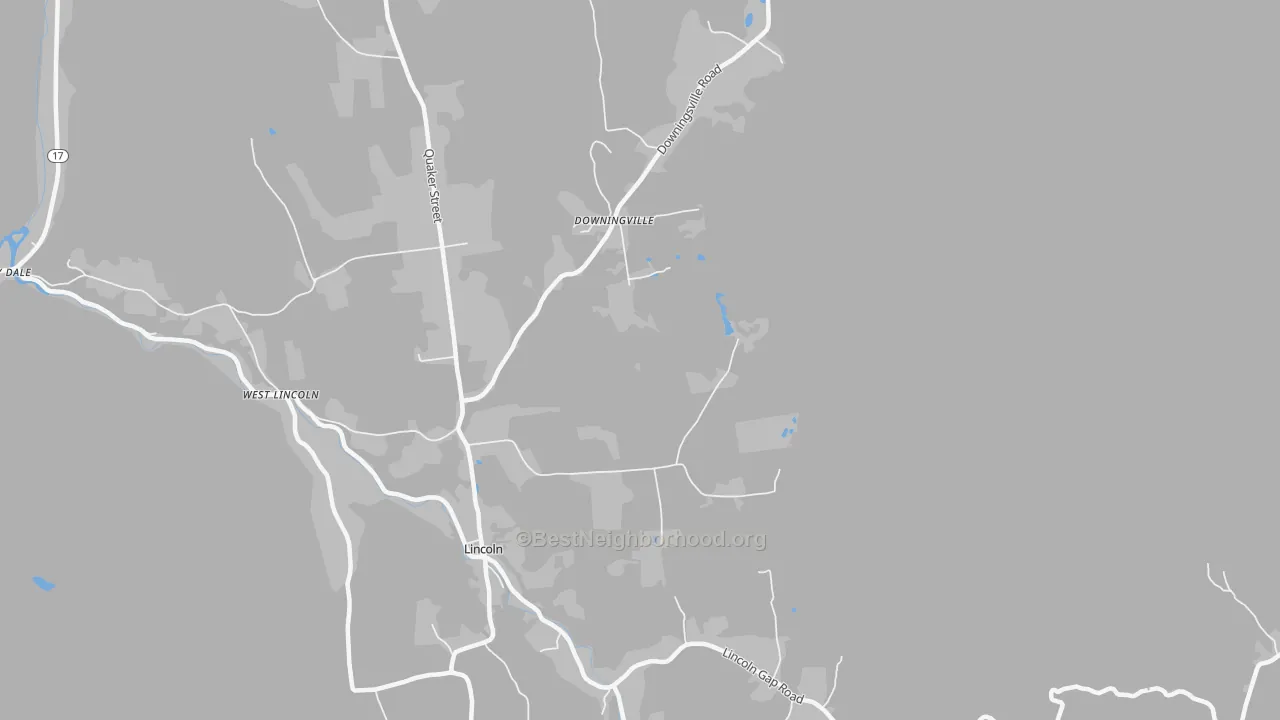 Transit Grade map of Lincoln, VT