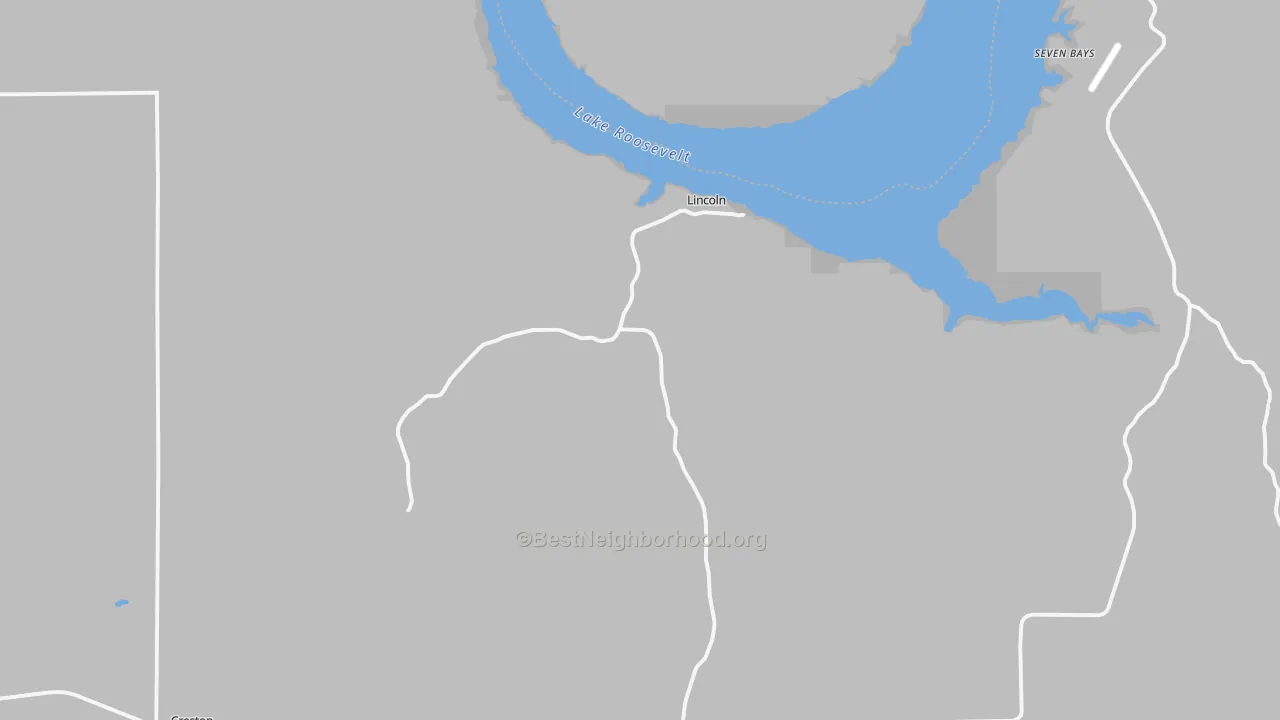 Transit Grade map of Lincoln, WA