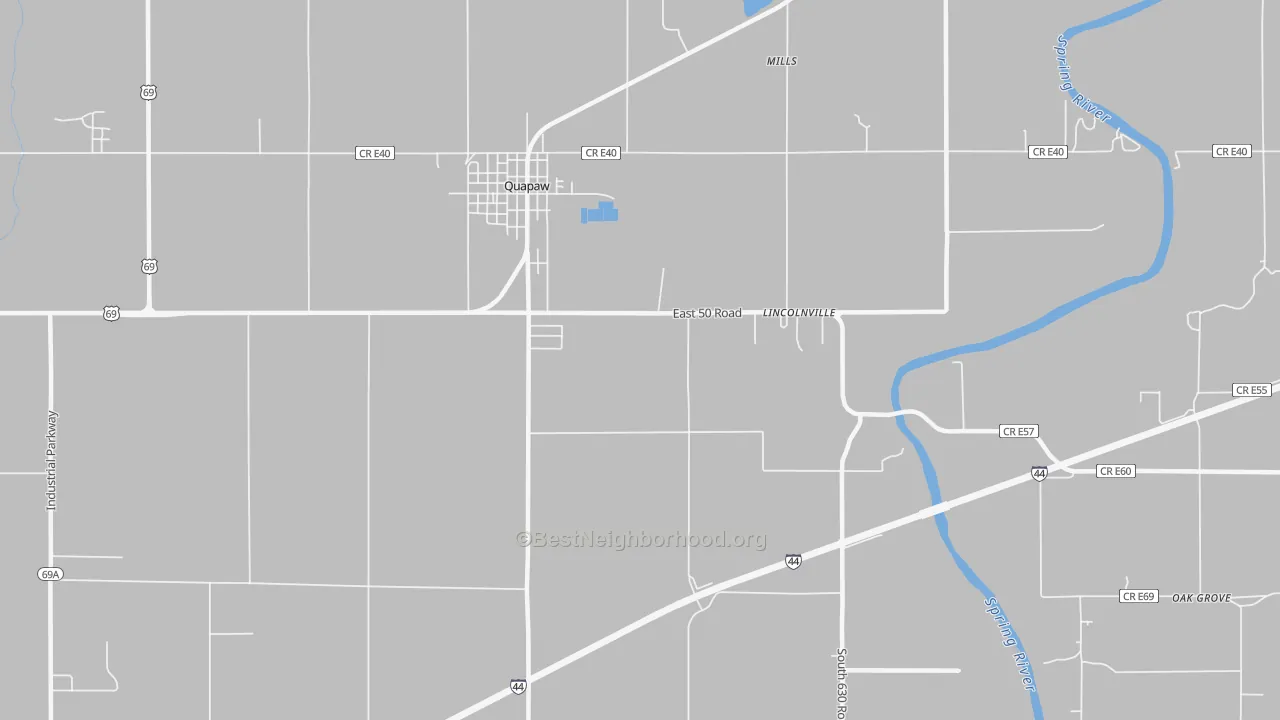 Transit Grade map of Lincolnville, OK