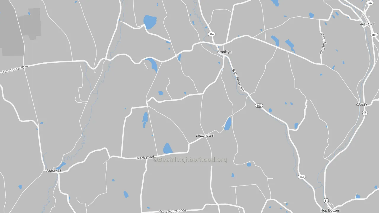 Transit Grade map of Lindaville, PA
