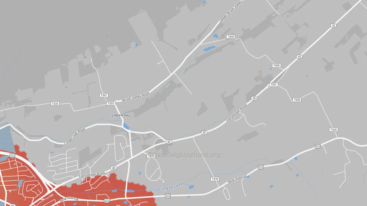 Transit Grade map of Linden Hall, PA