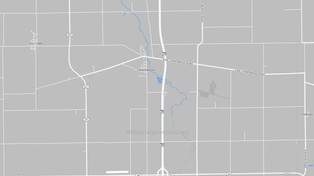 Transit Grade map of Lindenwood, IL