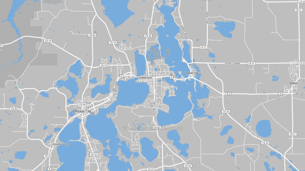 Transit Grade map of Lindstrom, MN