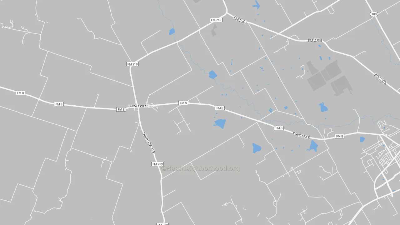 Transit Grade map of Lingleville, TX