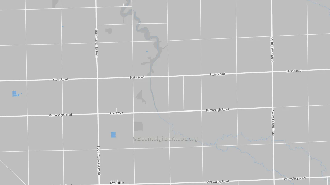 Transit Grade map of Linkville, MI