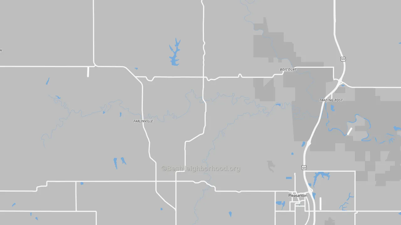 Transit Grade map of Linn County, KS