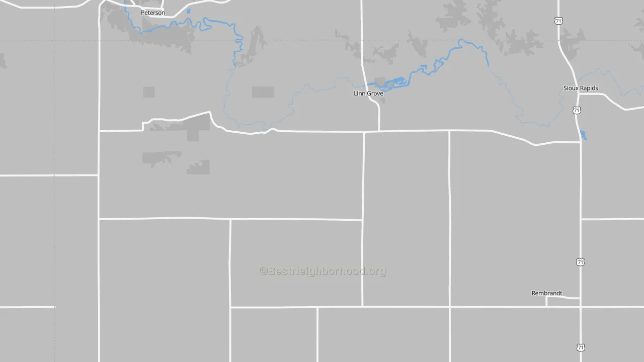 Transit Grade map of Linn Grove, IA