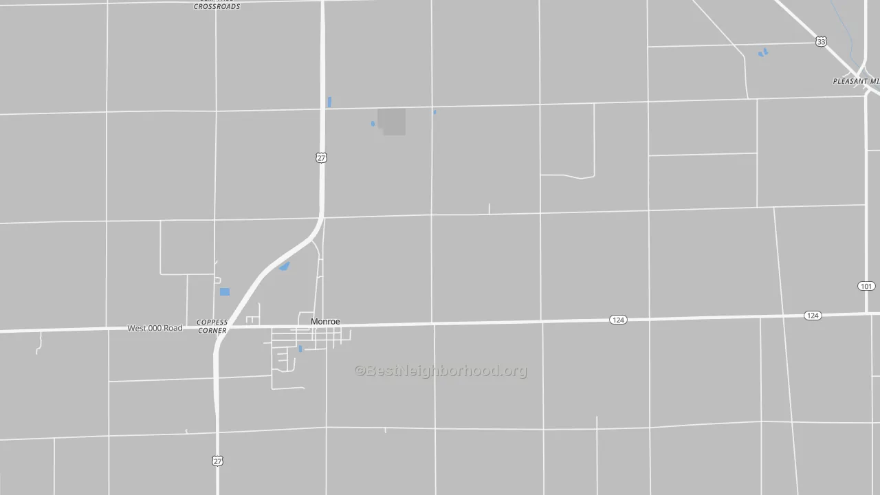Transit Grade map of Linn Grove, IN