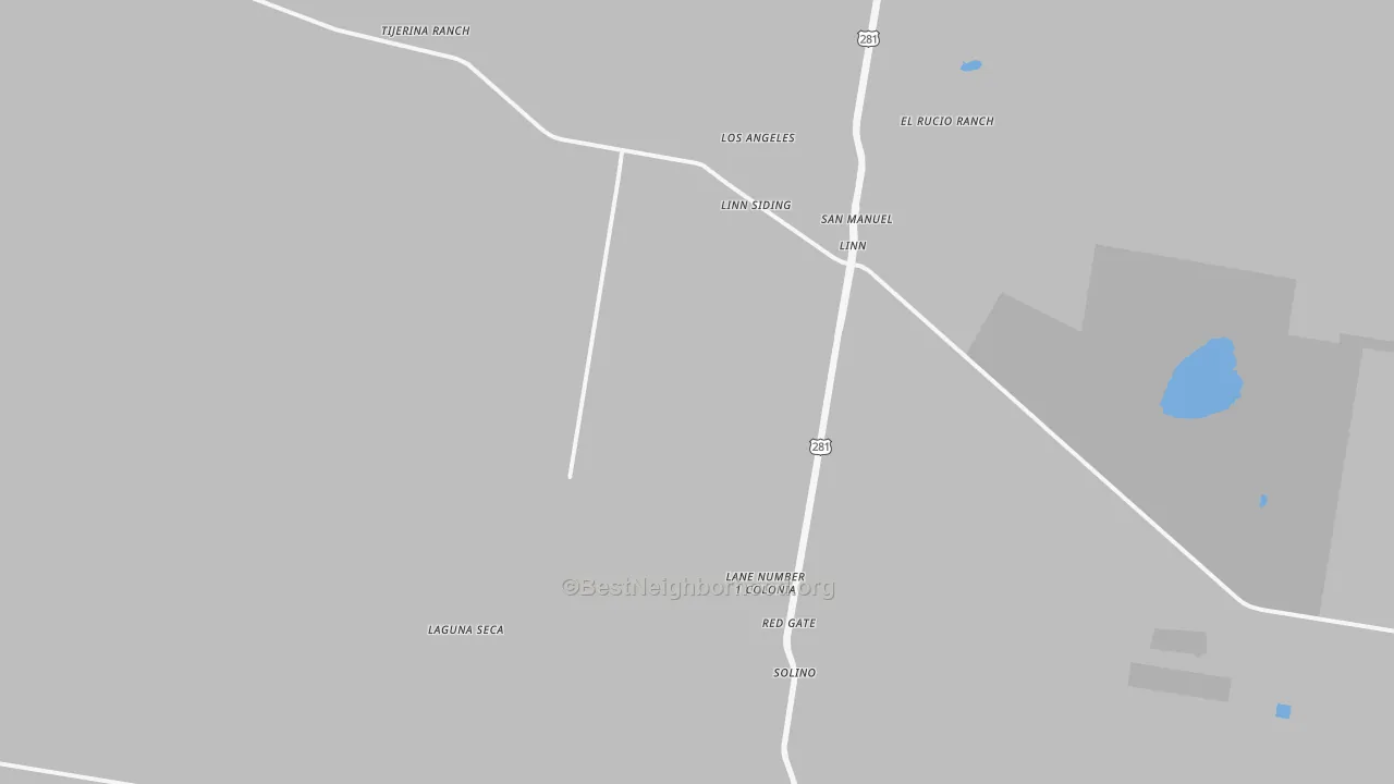 Transit Grade map of Linn, TX