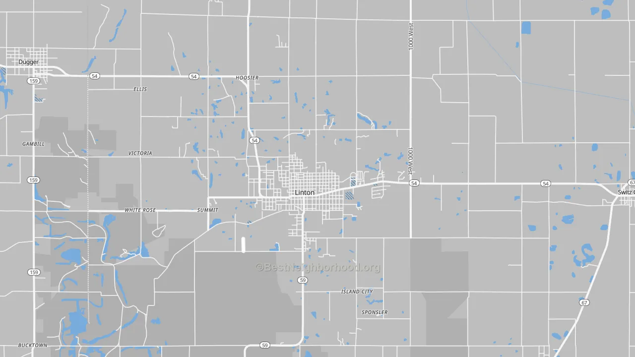 Transit Grade map of Linton, IN